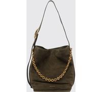 Michael Kors Large Nolita Shoulder Bag in Leather and Suede with Metallic Details