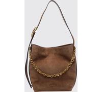 Michael Kors Large Nolita Shoulder Bag in Leather and Suede with Metallic Details