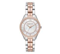 Michael Kors Ladies Mini Lauryn Two Tone Pavé Mother of Pearl Bracelet Watch MK3979