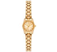 Michael Kors Ladies' Lexington Three Hand Gold Tone Stainless Steel Watch