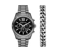 Michael Kors Men's Analog Quartz Watch with Stainless Steel Strap MK9217SET