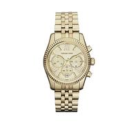 MICHAEL KORS Lexington Womens Quartz Watch with Gold Dial and Gold Stainless Steel Bracelet MK5556