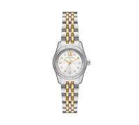 Michael Kors Lexington Ladies' White Dial Two Tone Stainless Steel Bracelet Watch