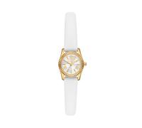 Michael Kors Lexington Women's White Leather Strap Watch