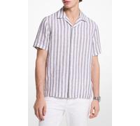 Michael Kors Linen Bold Stripe Short Sleeve Shirt size S | Casual Shirts Outlet | Men S