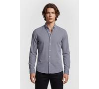 Michael Kors Ls Bd Slm Str Perf Ging Midnight size L | Formal Shirts Outlet | Men