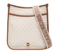 Michael Kors Luisa Large Leather Messenger Bag Vanilla/Brown