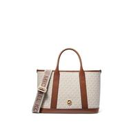 Michael Kors Luisa Medium Satchel, Vanilla/Luggage, One Size