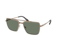 Michael Kors Man MK1154 BLUE RIDGE 18993H Sunglasses Metal Gold Green Squared Normal Anti -reflex