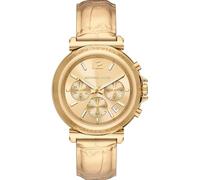 Michael Kors Maren Watch for Women, Quartz Chronograph Movement with Stainless Steel or Leather Strap
