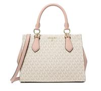 Michael Kors Marilyn Medium Satchel, Vanilla/Soft Pink, One Size