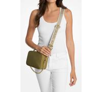 Michael Kors Medium Double Zip Chain Camera Crossbody Denim/plblue size OS | Shoulder Bags Outlet | Women | Blue OS