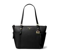 Michael Kors Medium Leather Top Zip Bucket Messenger Bag In Black size OS | Shoulder Bags Outlet | Women | Black OS