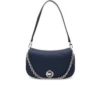 Michael Kors Medium Nolita l eather chain logo shoulder bag - Blue One Size