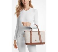 Michael Kors Luisa Medium Satchel, Vanilla/Luggage, One Size