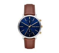 Michael Kors Men's Blake Multifunction Brown Leather Watch (Model: MK9209), Brown