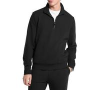 Michael Kors Men's Elevated Quarter Zip Sweater, Black, M