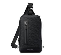 Michael Kors Men's Hudson A Line Sling Pack/Signature Nylon, Black