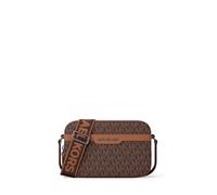 Michael Kors Men's Hudson Double Zip Camera Bag, MK Signature/Brown/Luggage