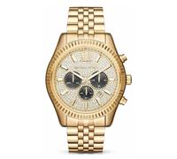 Genuine MICHAEL KORS Lexington MK8494 Crystal Gold 45mm Mens Fashion Wrist Watch