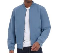 Michael Kors mens Lightweight Bomber Jacket, Wind and Water Resistant, Dark Chambray Blue, M