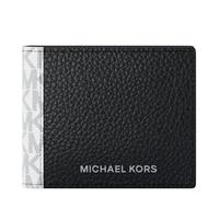 Michael Kors Men's Mason Billfold Wallet, MK Signature/Black/White, One Size