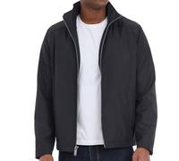 Michael Kors Men's Reinforced Polyester Jacket, Wind and Water Resistant, Black, XL