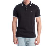 Michael Kors Mens Short Sleeve Cotton Polo Shirt OF15FY220B - Black - Size X-Large