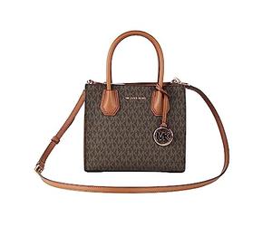 Michael Kors MERCER MEDIUM MESSENGER CROSSBODY SATCHEL POWDER (BROWN)