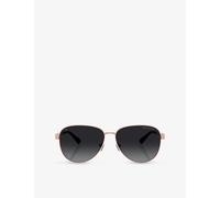Michael Kors Michael Kors Mk1160 Biarritz Pilot-Frame Metal Sunglasses Pink