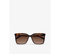 Michael Kors Michael Kors Mk2197U Canberra Square-Frame Tortoiseshell Acetate Sunglasses Brown