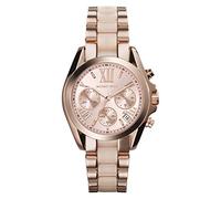 MICHAEL KORS Mini Bradshaw Womens Quartz Watch with Rose Gold Dial and Rose Gold Stainless Steel Bracelet MK6066