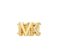 null Michael Kors MK 14ct Gold Plated Statement Ring (Size P)