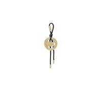 Michael Kors MK Metal Circle Bubble Charm, Gold-Tone Hardware/Key Charm/Black
