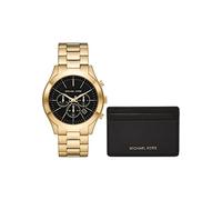 Michael Kors MK1076SET Mens Runway Watch and Card Case Gift Set