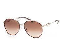 Michael Kors Women's 58mm Light Gold Dark Tortoise Sunglasses MK1128J-101413-58