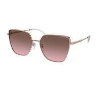 Michael Kors MK1143D FUJI 11099T Woman Sunglasses Metal Pink Brown Cat Eye Normal Shaded
