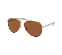 Michael Kors MK1146 PORTUGAL 101473 Woman Sunglasses Metal Gold Brown Pilot Normal