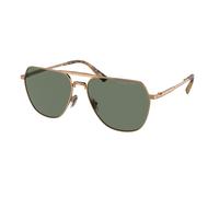 Michael Kors MK1156 KESWICK 18993H Man Sunglasses Metal Gold Green Pilot Normal