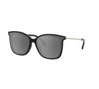 Michael Kors MK2079U ZERMATT 333282 Woman Sunglasses Injected Black Silver Squared Polarized Shaded