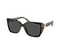 Michael Kors MK2199 ACADIA 395087 Woman Sunglasses Acetate Black Grey Squared Normal