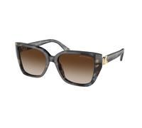 Michael Kors MK2199 ACADIA 395213 Woman Sunglasses Acetate Blue Brown Squared Normal Shaded