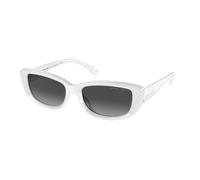 Michael Kors MK2210U ASHEVILLE 31008G Woman Sunglasses Injected White Grey Squared Normal Shaded