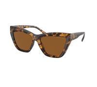 Michael Kors MK2211U DUBAI 300673 Woman Sunglasses Injected Turtle Brown Cat Eye Normal