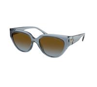 Michael Kors MK2241U BOCA RATON 401413 Woman Sunglasses Injected Blue Cat Eye Normal Shaded