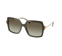 Michael Kors MK2247U QUOGUE 40193M Woman Sunglasses Acetate Green Verde Squared Normal Shaded