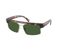 Michael Kors MK2261 SAINT LUCIA 300671 Woman Sunglasses Injected Turtle Green Squared Normal