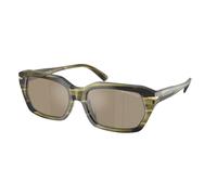 Michael Kors MK2265U LAKE TAHOE 40407I Man Sunglasses Acetate Green Brown Squared Mirrored