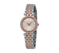 Michael Kors MK3298 Ladies Petite Darci Silver Plated Dial Two-tone Watch