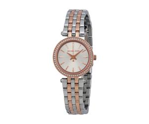 Michael Kors MK3298 Ladies Petite Darci Silver Plated Dial Two-tone Watch